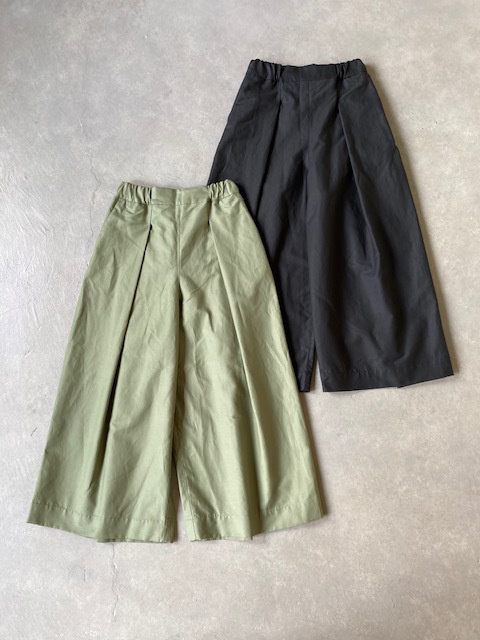 結-yui- COTTON/LINEN BACK SATIN WIDE TUCK EASY BAGS