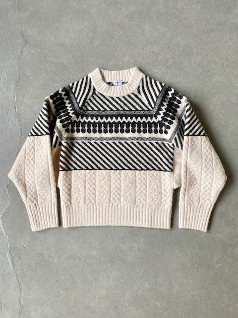 IKITSUKE ノルディックモックネック ドルマンスリーブニット