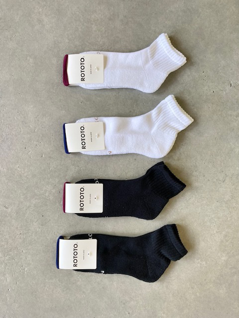 ROTOTO EVERYDAY PILE ANKLE SOCKS