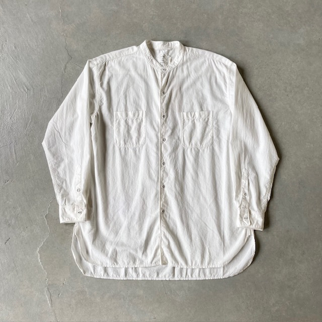 MAISON DE SOIL HOMME POWERLOOM HEAVY COTTON MDS BANDED COLLAR SHIRT