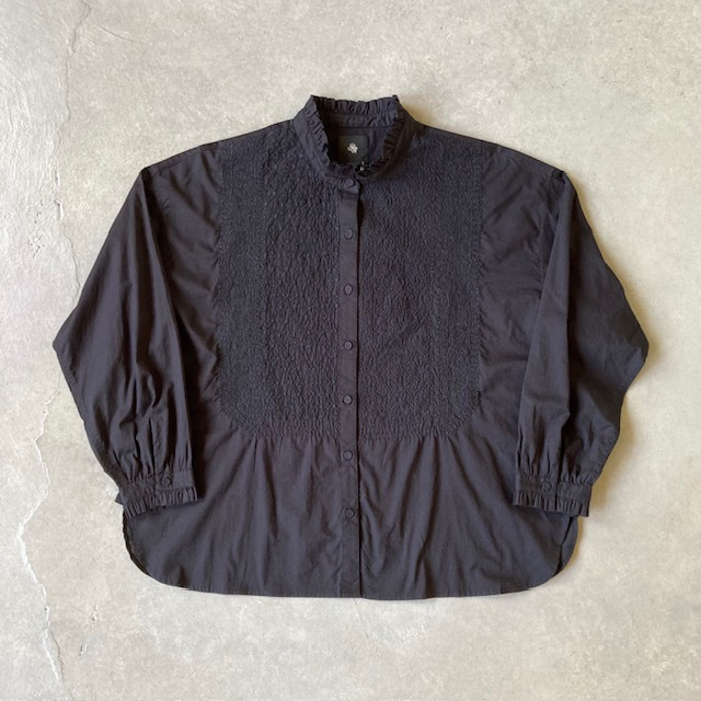 maison de soil 60s ORGANIC CAMBRIC with ENB FRILL COLLAR SHIRT