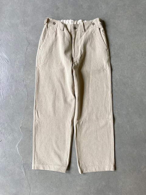 結-yui-  COTTO LINEN GABARDINE YUI-TILITY TROUSERS