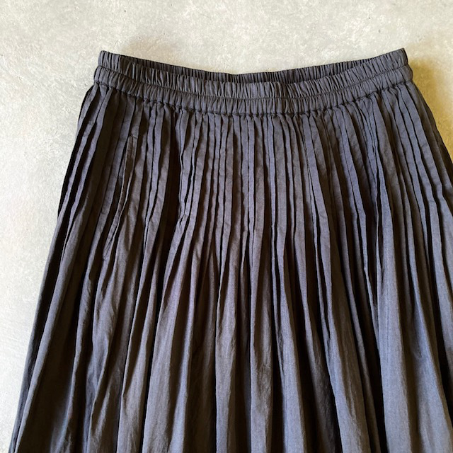 maison de soil 60s ORGANIC CAMBRIC PLAIN PINTUCK FLARED SKIRT
