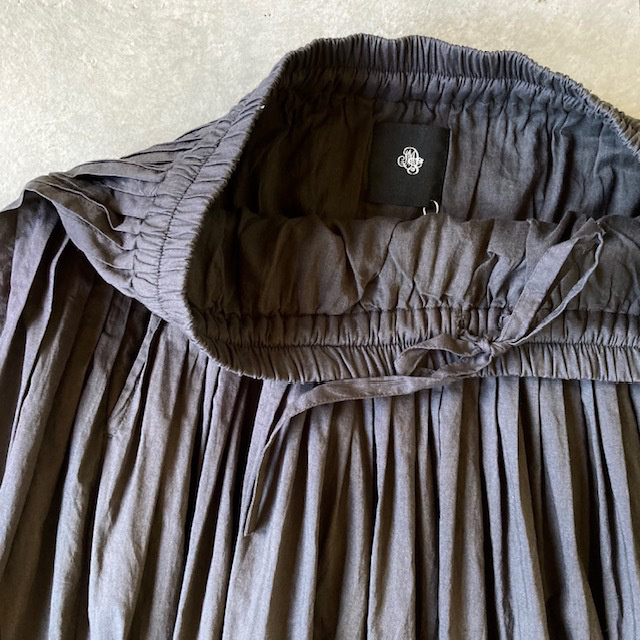 maison de soil 60s ORGANIC CAMBRIC PLAIN PINTUCK FLARED SKIRT