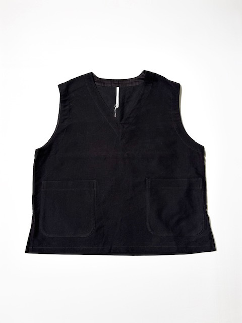 Arte povera モールスキン Vネックベスト