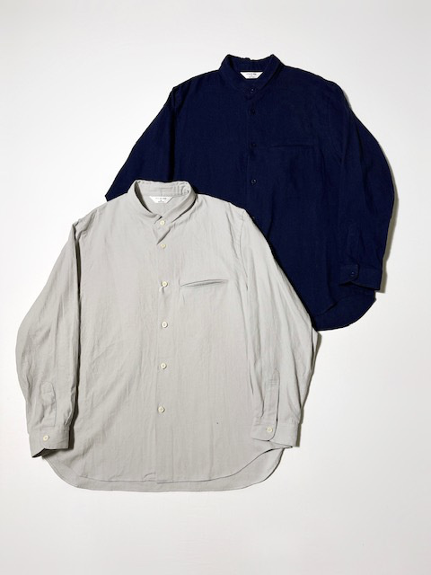 STILL BY HAND シルクネップツイルシャツ