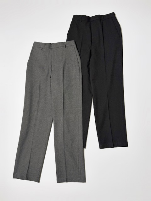 JOHNBULL ウールライクピンタックワイド イージーテーパード スラックス