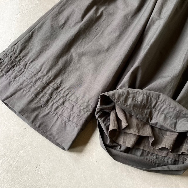 SOIL 40s POPLIN PLAIN HEM PLEATS  EASY PANTS