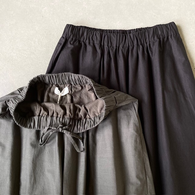 SOIL 40s POPLIN PLAIN HEM PLEATS  EASY PANTS