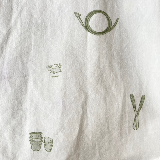 R&D.M.Co- (OLDMAN'S TAILOR) COOTN LINEN GREAT GREEN THUMB W-POCKET SHIRT