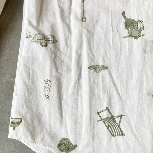 R&D.M.Co- (OLDMAN'S TAILOR) COOTN LINEN GREAT GREEN THUMB W-POCKET SHIRT