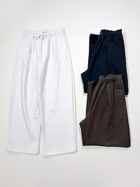 STILL BY HAND JERSEY WIDE PANTS