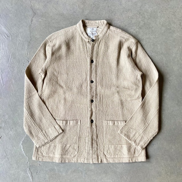 HTS (HARROW TOWN STORES) WAFFLE PLAIN OVERDYE STAND COLLAR COVER ALL