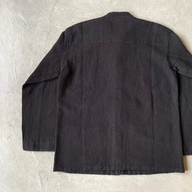 HTS (HARROW TOWN STORES) WAFFLE PLAIN OVERDYE STAND COLLAR COVER ALL