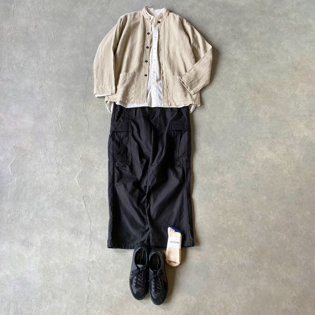 HTS (HARROW TOWN STORES) WAFFLE PLAIN OVERDYE STAND COLLAR COVER ALL