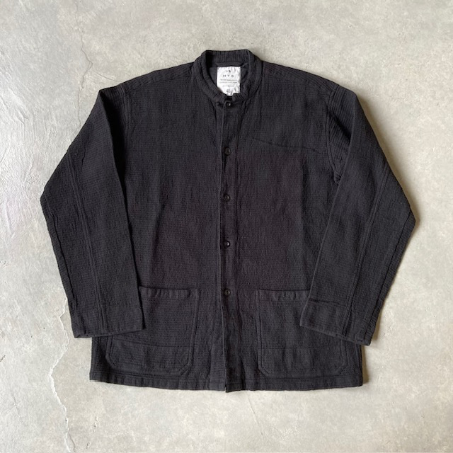 HTS (HARROW TOWN STORES) WAFFLE PLAIN OVERDYE STAND COLLAR COVER ALL