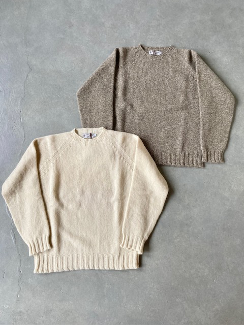NOR' EASTERLY  2PLY SUPERSOFT SHTLAND WOOL RAGLAN CREW