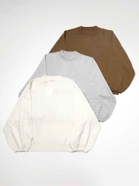 Gauze RAGLAN SLEEVE WIDE KNIT PULL OVER