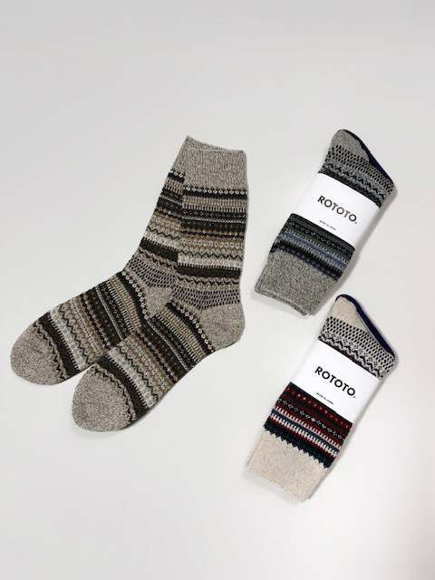 ROTOTO NORDIC PATTERN SOCKS