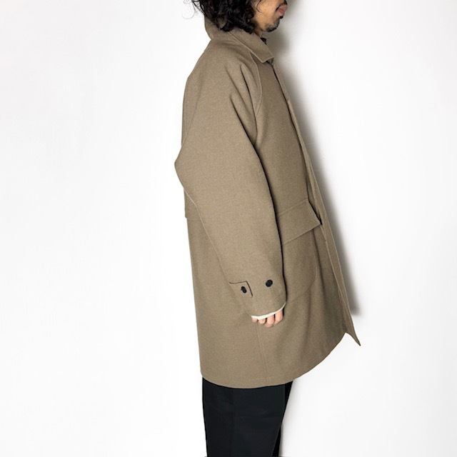 STILL BY HAND / ウールナイロン バルカラーコート STILL BY HAND ウールナイロンバルカラーコート