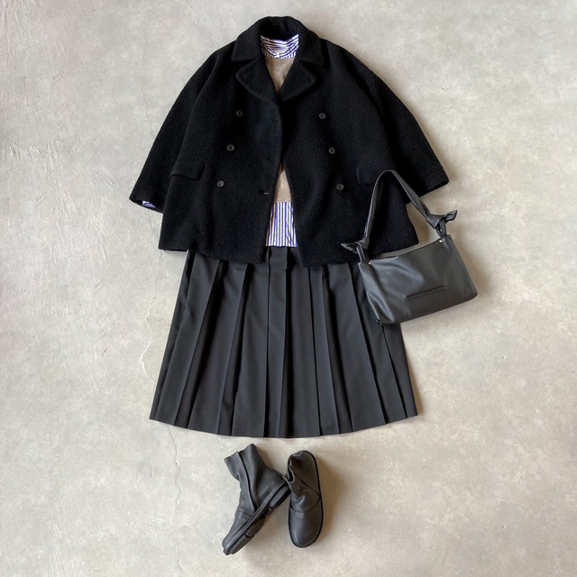 maison de soil RECYCLE BOA WOOL DOUBLE OVER COAT