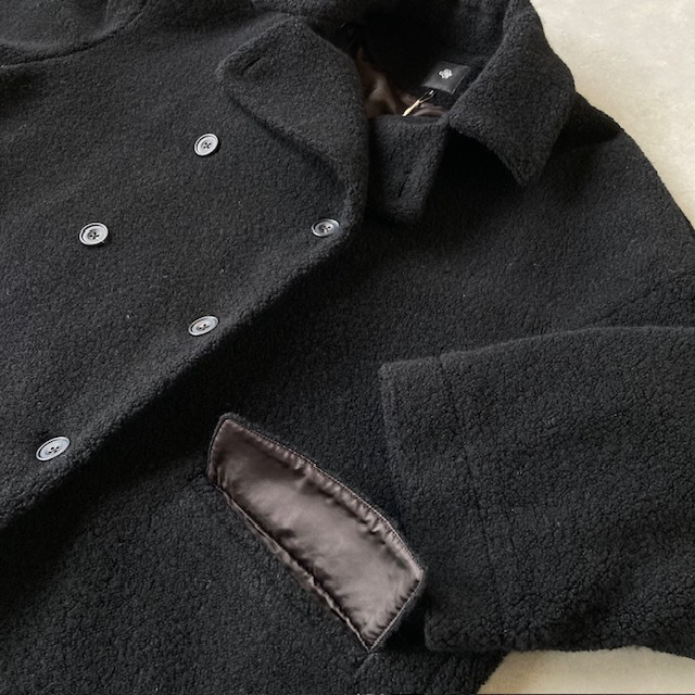 maison de soil RECYCLE BOA WOOL DOUBLE OVER COAT