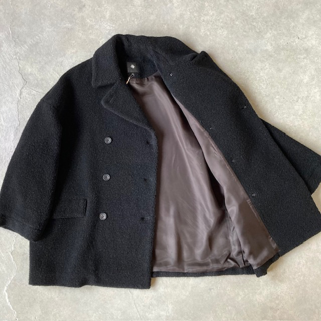 maison de soil RECYCLE BOA WOOL DOUBLE OVER COAT