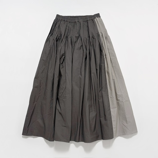 maison de soil 40s ORGANIC POPLIN CRAZY PATCHWORK PINTUCK FLARED SKIRT