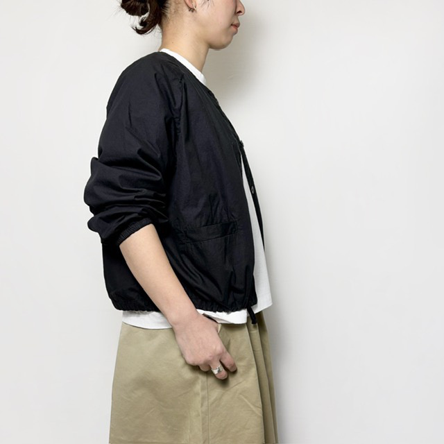 maison de soil 40s ORGANIC POPLIN RAGLAN STRING JACKET