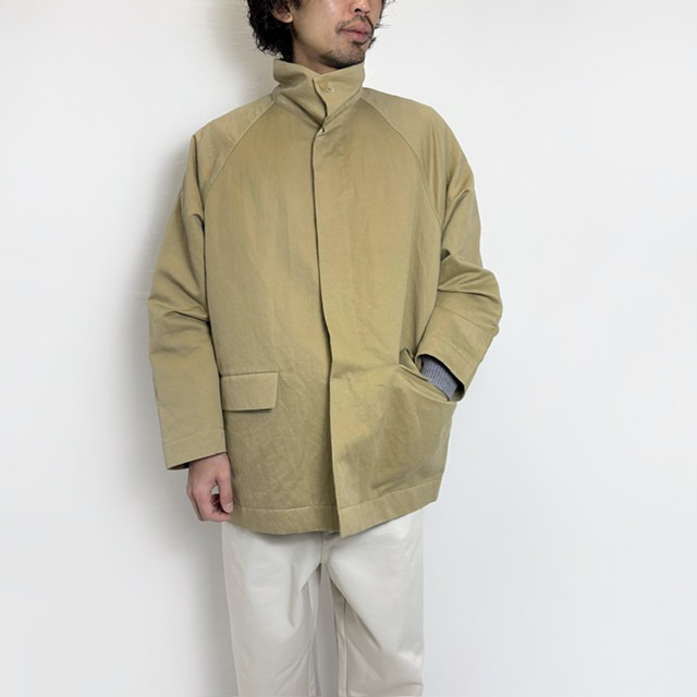 STILL BY HAND コットンリネンツイルハーフコート