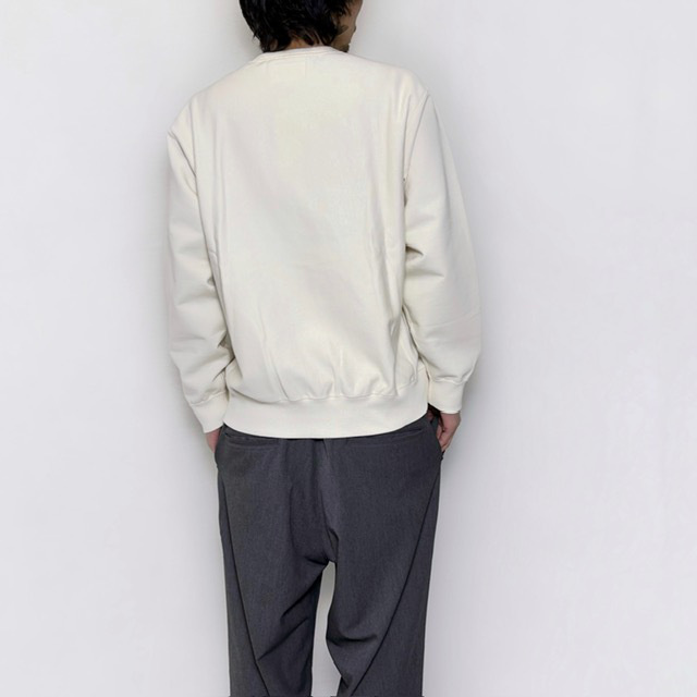 STILL BY HAND ハイゲージ裏毛クルーネック