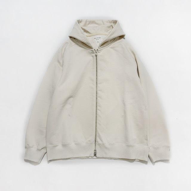 STILL BY HAND　ハイゲージ裏毛ジップパーカー