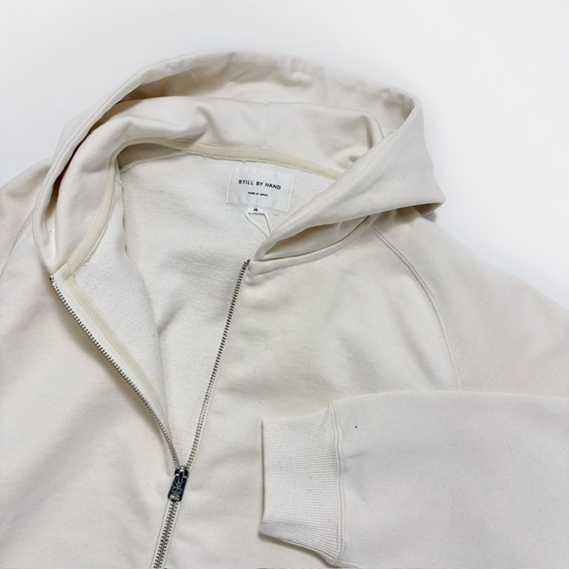 STILL BY HAND　ハイゲージ裏毛ジップパーカー