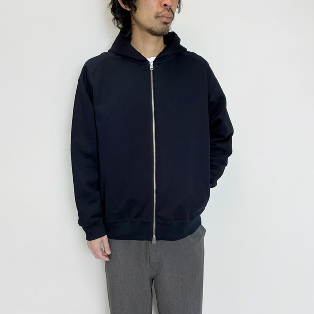 STILL BY HAND　ハイゲージ裏毛ジップパーカー