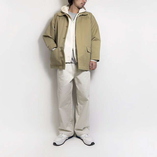 STILL BY HAND　ハイゲージ裏毛ジップパーカー