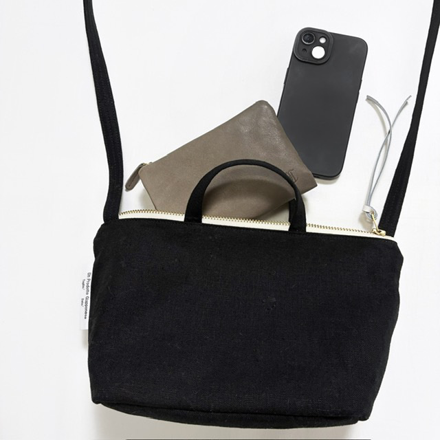 ARTEPOVERA リネンシーツサコッシュ (S)