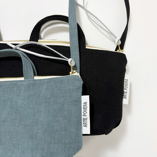 ARTEPOVERA リネンシーツサコッシュ (S)