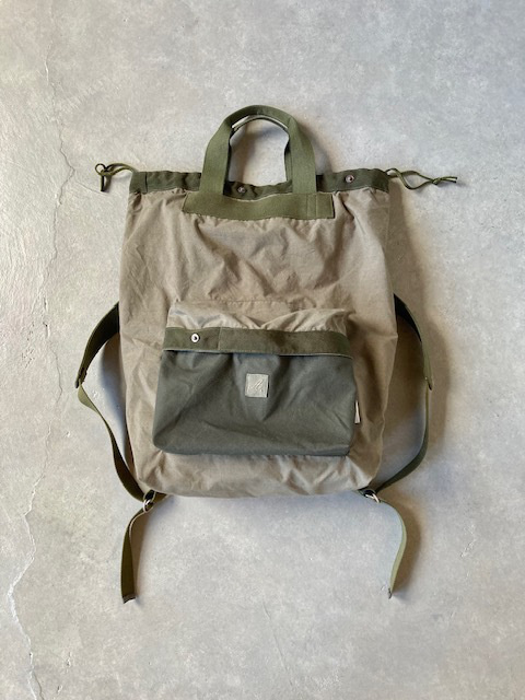 Arte povera オランダシェラフ染め REMAKE 巾着リュック