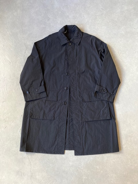 HTS (HARROW TOWN STORES)  NYLON COTTON BALMACAAN COAT  with GUSSETED POCKET