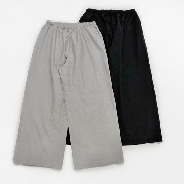 PRIT 綿麻ストレッチワイドパンツ