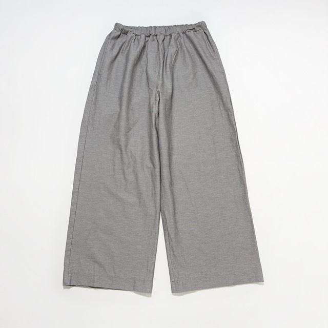 PRIT 綿麻ストレッチワイドパンツ
