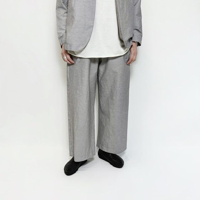 PRIT 綿麻ストレッチワイドパンツ