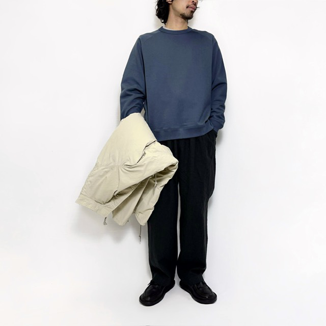 STILL BY HAND ピマコットンサドルスリーブクルーネック