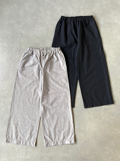 PRIT 綿麻ストレッチワイドパンツ