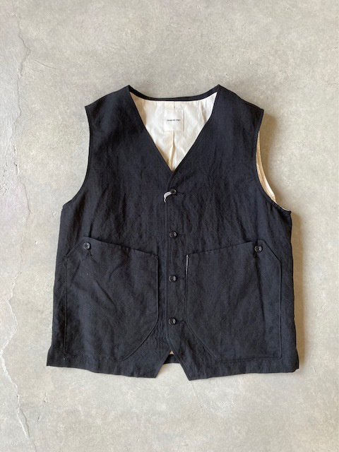 SAGE DE CRET  リネンウールタンブラーワークベスト
