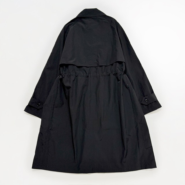 HTS (HARROW TOWN STORES) NYLON COTTON BALMACAAN COAT with GUSSETED POCKET