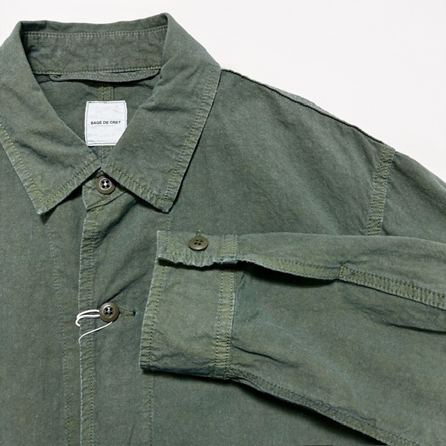SAGE DE CRET コットンヘンプウェザーシャツジャケット