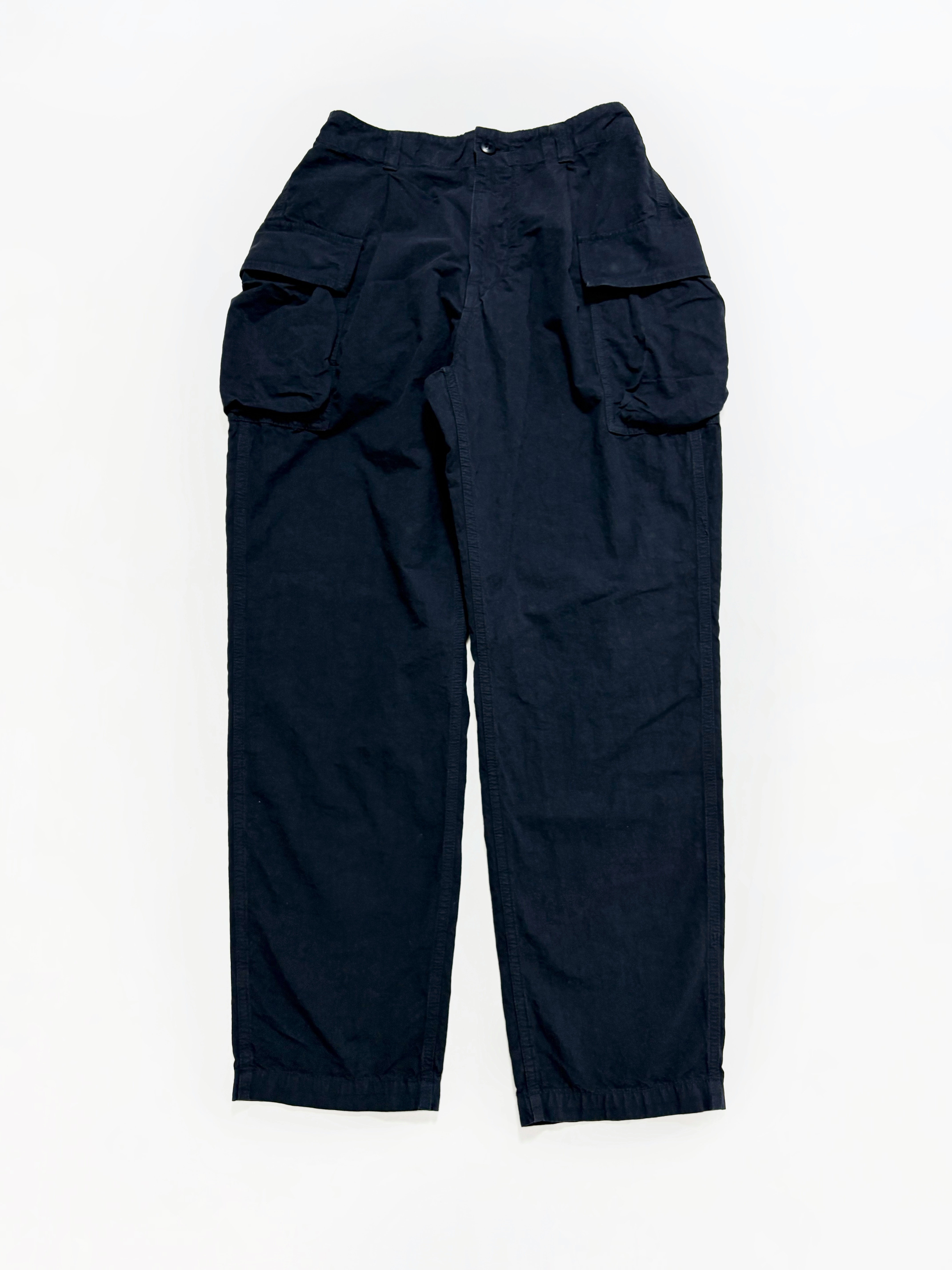 SAGE DE CRET コットンヘンプウェザーペグトップ ワンタックカーゴパンツ