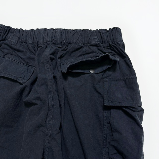 SAGE DE CRET コットンヘンプウェザーペグトップ ワンタックカーゴパンツ