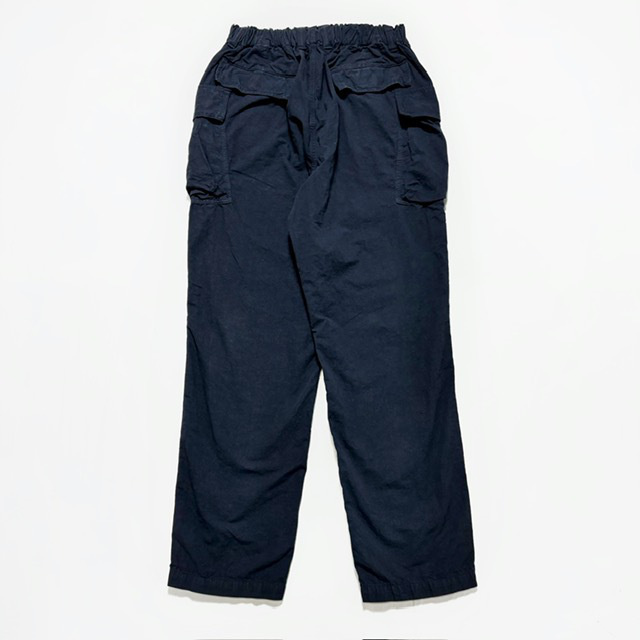 SAGE DE CRET コットンヘンプウェザーペグトップ ワンタックカーゴパンツ